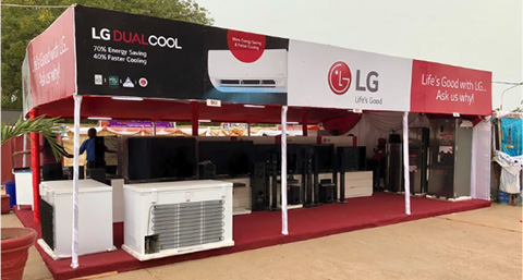 LG Dual Cool exhibition stand